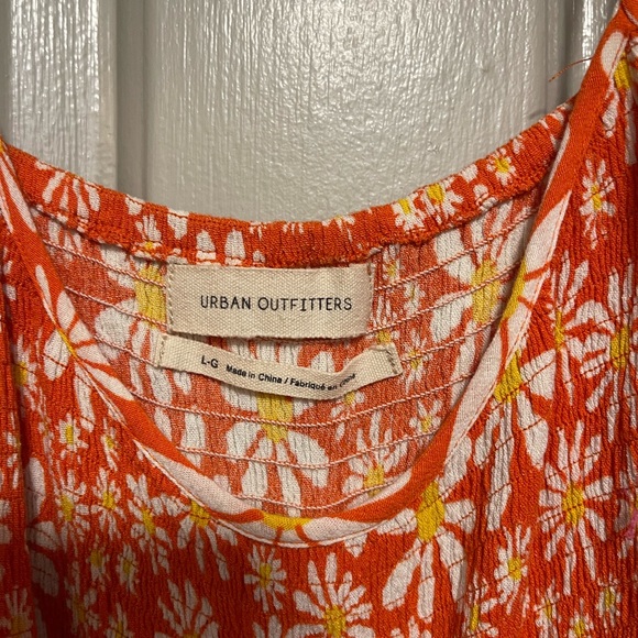 Mae Orange Daisy Floral Romper - Picture 4 of 5